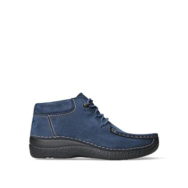 Wolky Comfort lace-up shoes Seamy Moc - 11800 nubuck leather blue - 39 on sale
